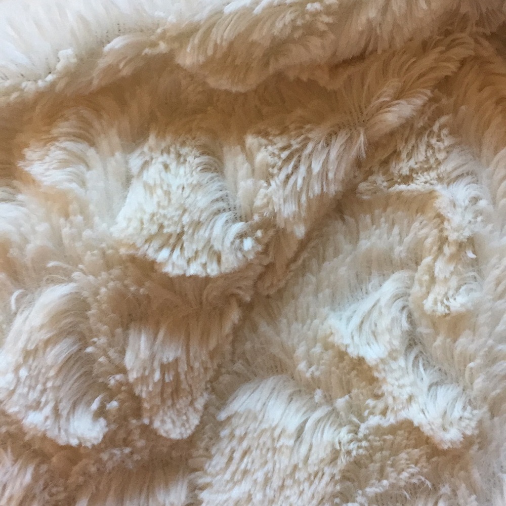 CALVIN KLEIN Fluffy Soft Coat cream Lined Sz 6 - Picture 10 of 13